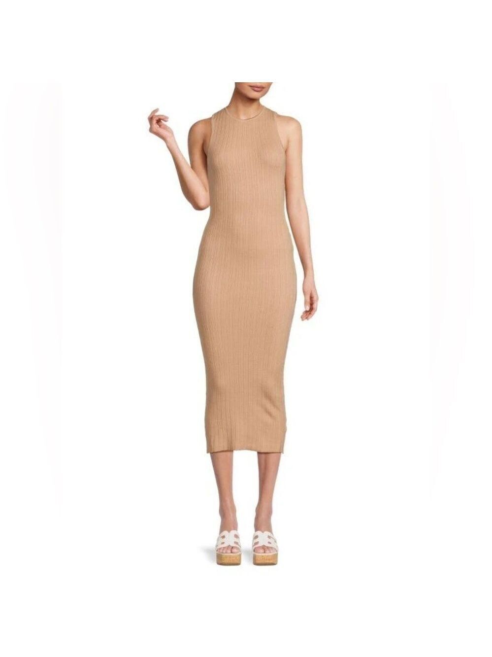 NWT Chaser Rib Knit Midi Dress - Tan
Size Large